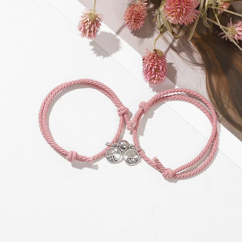 Shanmeng eachother пары привлекают пару небольших полос для мальчиков и подарки для подруг регулируемый браслет