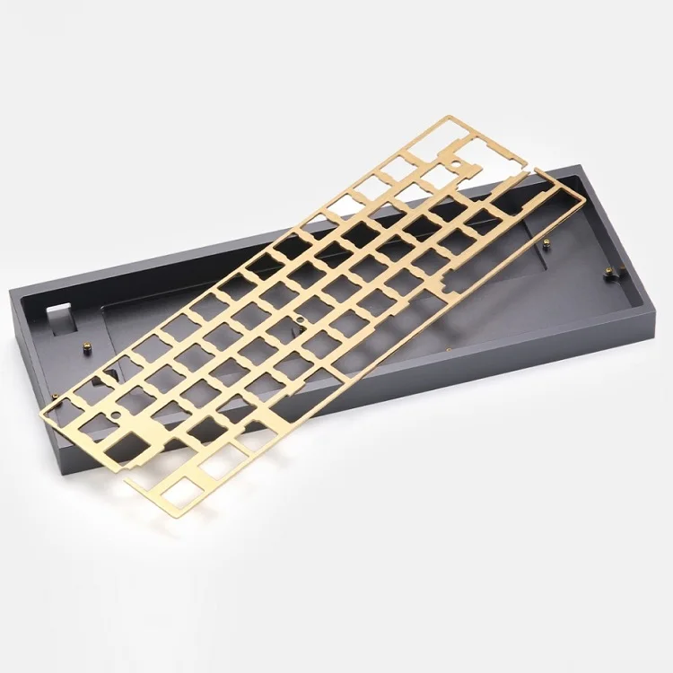 Customized Mechanical Keyboard Housing CNC Machining Metal Case Aluminum Anodized for 60% 75% Mechanical Keyboard Plate Base
