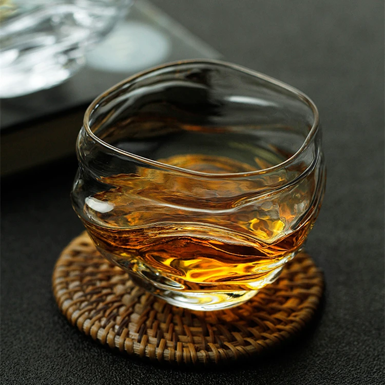 Classic Whisky Cup Japanese Style Wine Tasting Glass Hand carving First Cloud Whiskey Crystal Glass