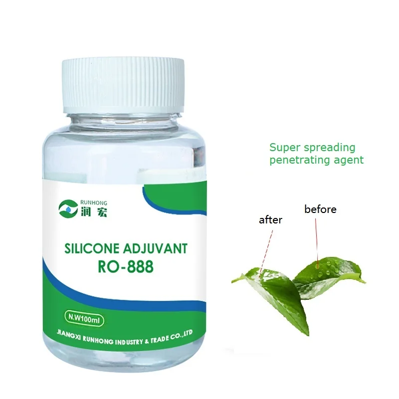 RO-888  Polyether Modified Trisiloxane Agricultural Silicone Surfactant  CAS No.:134180-76-0)