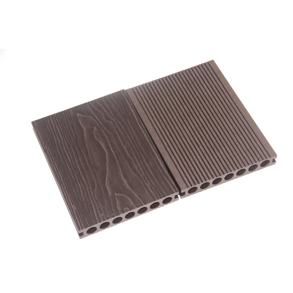 Easy Install Decking Board WPC Outdoor Natural Wood-looking Appearance Hollow Construction Scratch-resistant Anti slip Backyard