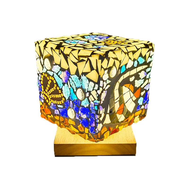 Night Light Arts Home Decor Mosaic Diy Kids Clapping Led Table Lamps Make Your Own Mosaic Night Light Kit DIY Mosaic Lamp