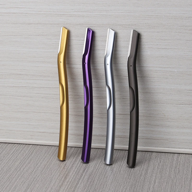 Newest Design Luxurious Metal Shaving Blade Eyebrow Razor For Makeup Beauty