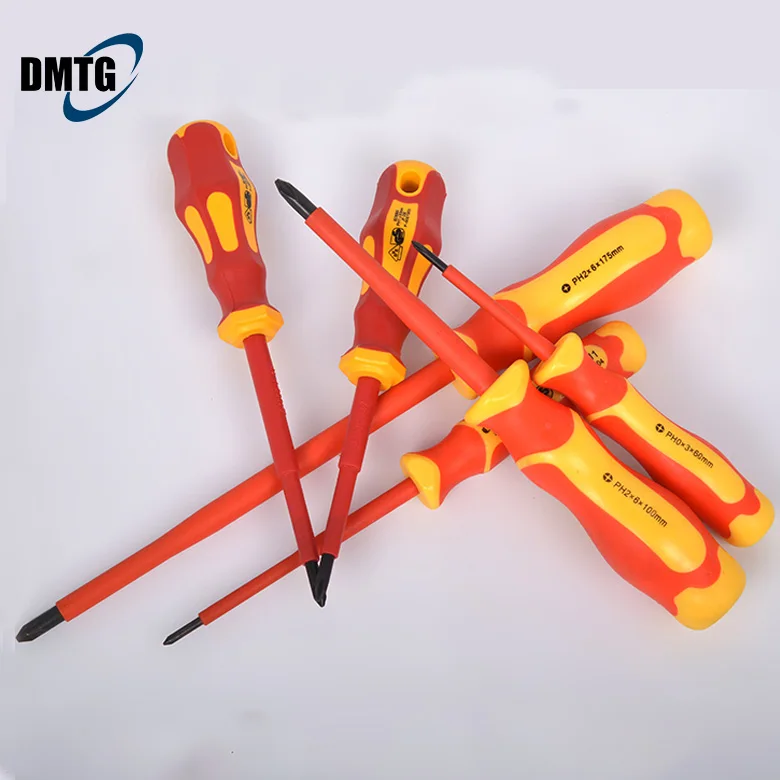 DMTG 93823 изолированные отвертки крестовые шлицевые электрические изоляционные Инструменты