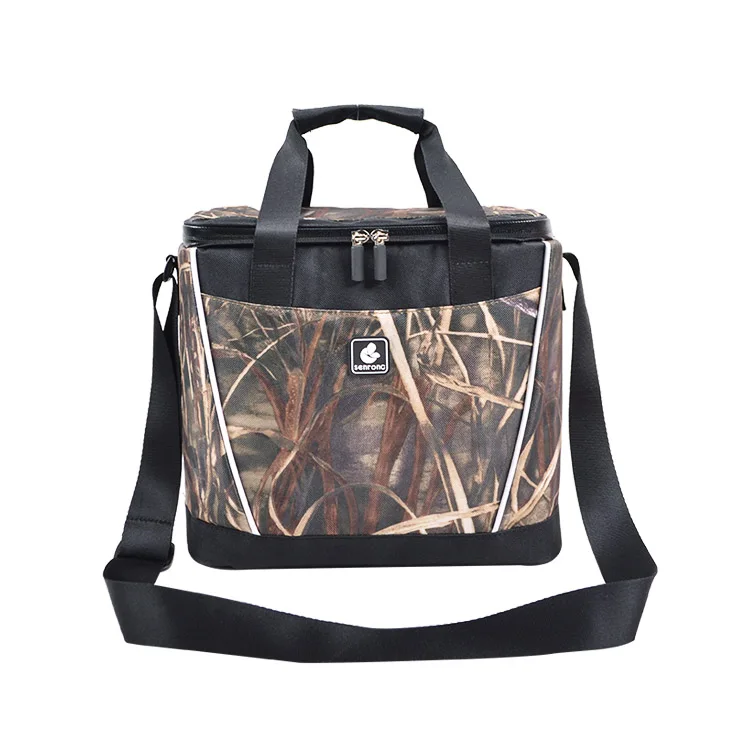 Reusable Takeaway Custom picnic Bag Thermo Insulated 4 Person Picnic backpack with cooler compartment