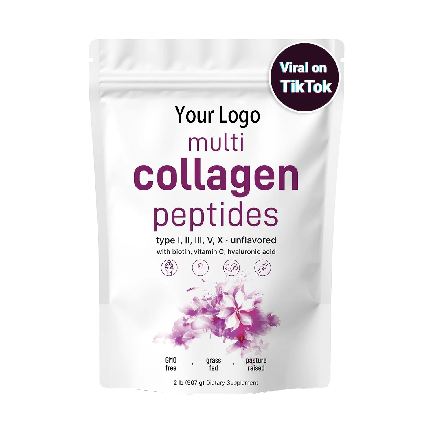 Wholesale Collagen Peptides Powder Skin collagen peptides supplements Hydrolyzed Collagen Powder