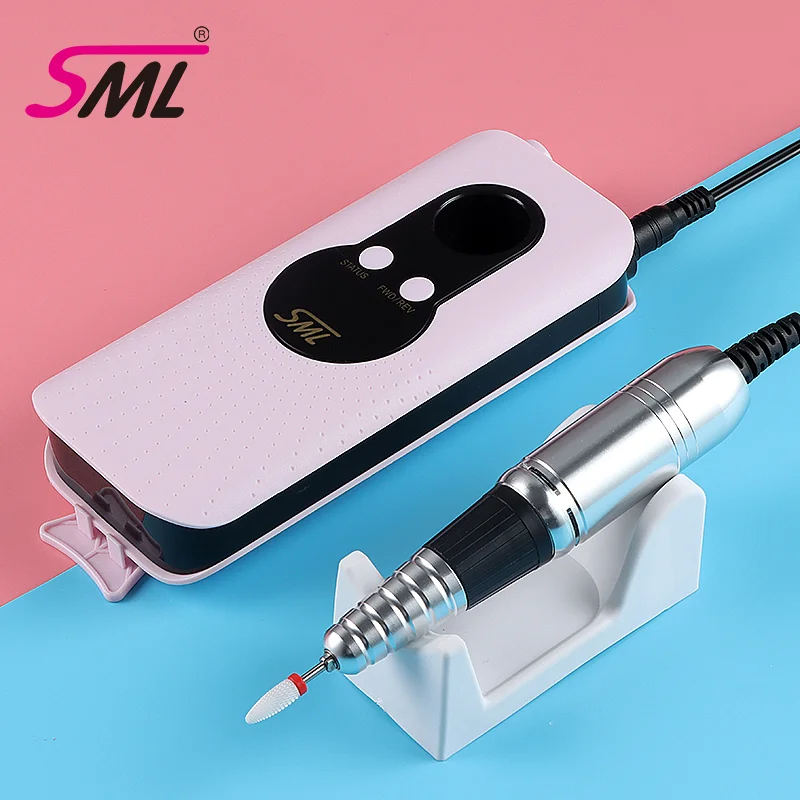 SML Portable Rechargeable Electric Cordless Nail Polisher 35000 Rpm Nail Art Drill Tool Kit Set Acrylic Nail Drill Machine