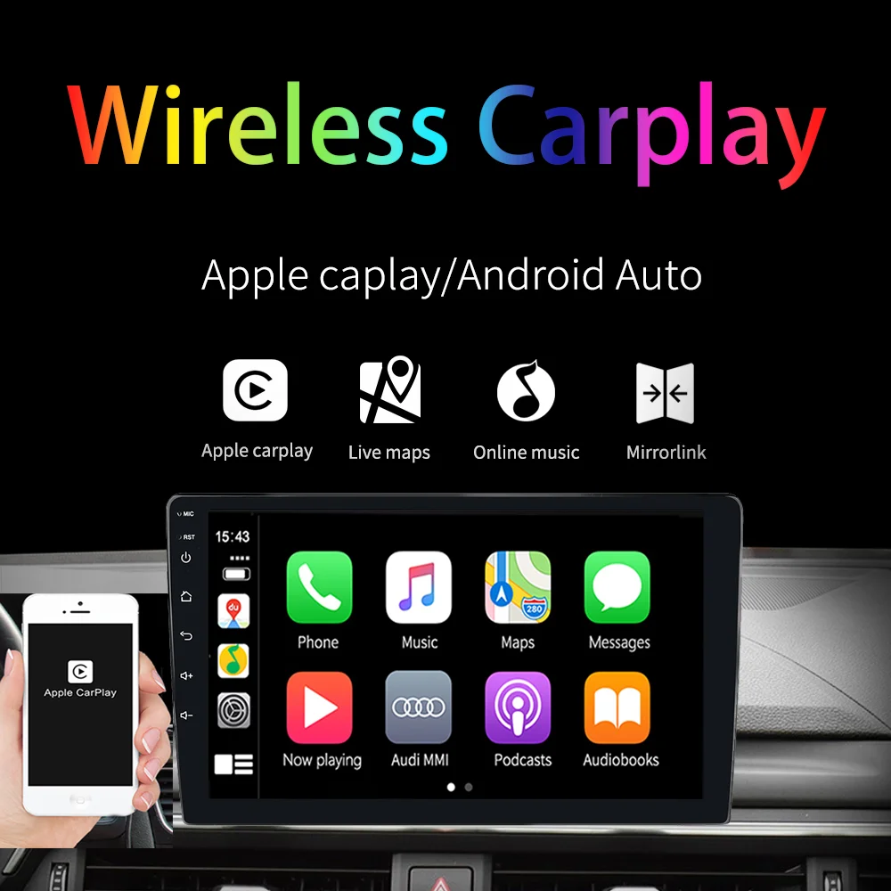 9 inch 2 din Android 9.0 2+32G Radio HD Car Video Player Carplay BT FM GPS Navigation Radio Universal