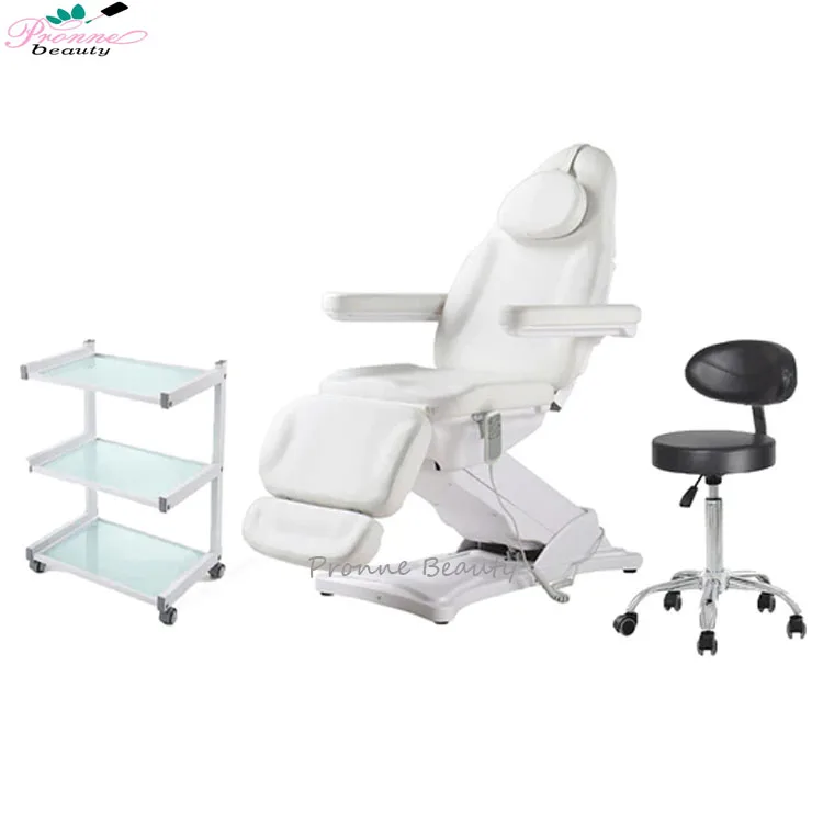 Modern luxury massage table electric facial bed adjustable white beauty bed for salon