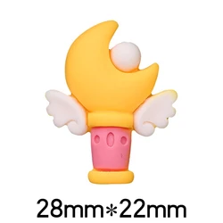 2022 New Resin DIY Magic Stick Butterfly Fruit Croc Charms for Girls Shoe Charms Decorations Gifts