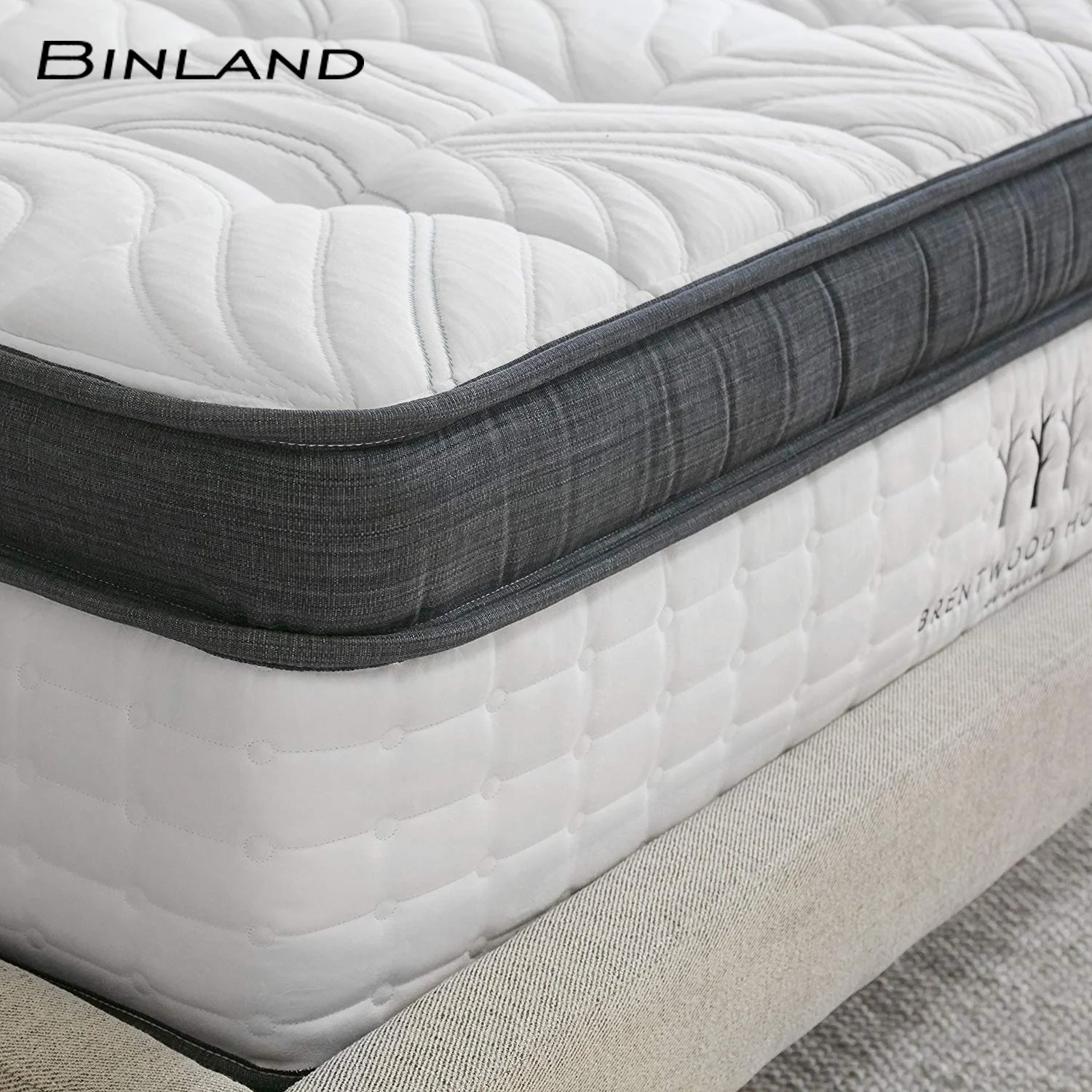 Euro Top Custom Factory Supply King Queen Full Size Foam Pocket Spring Hotel Bed Mattress in a Box