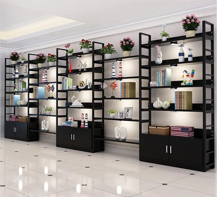 Wooden Book Shelf & Display Cabinet For Sale