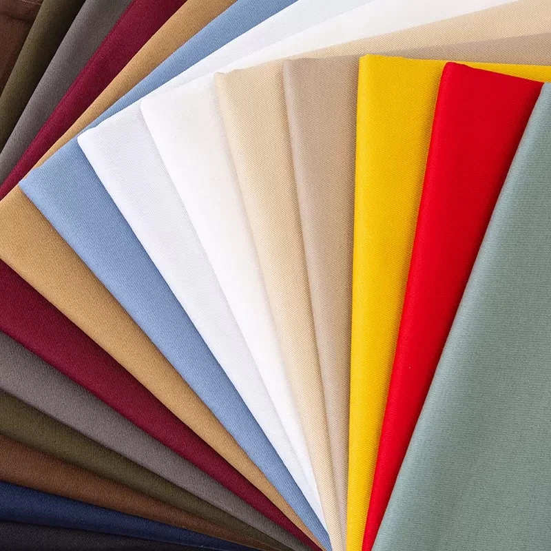 woven dyed polycotton interwoven fabric for workwear CVC twill 60 cotton 40 polyester fabric