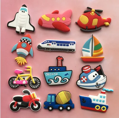 soft rubber 3d 27 designs transport fridge magnet magnets for refrigerator transport tool