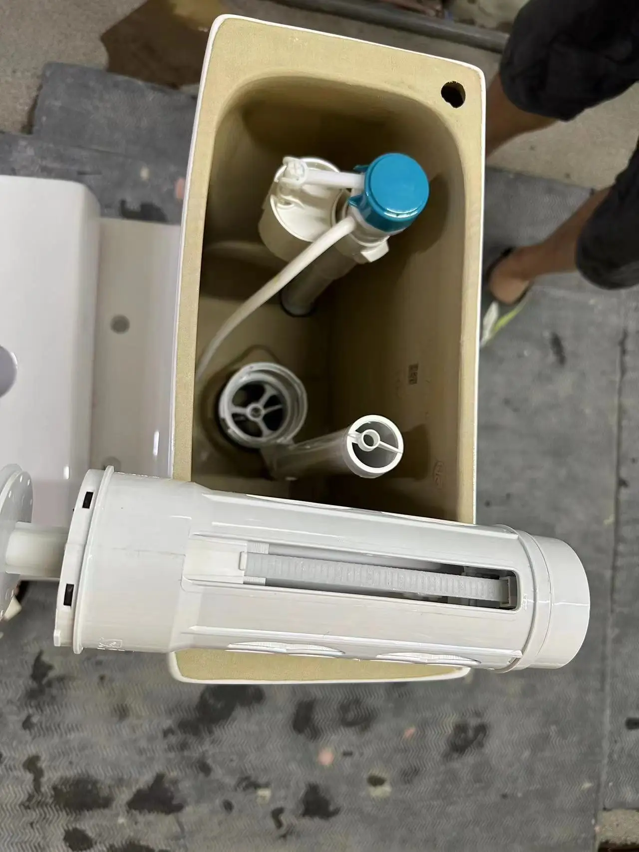 Medyag Cheapest One Piece Toilet Tank Flush Valves Dual Flush Round Button Adjustable ABS Accessories