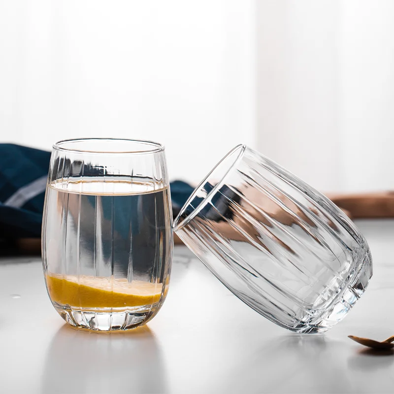 Green Apple Custom Logo High Quality 12.9oz 380ml Custom Logo Whisky Luxury Machine Milk Glass Cup