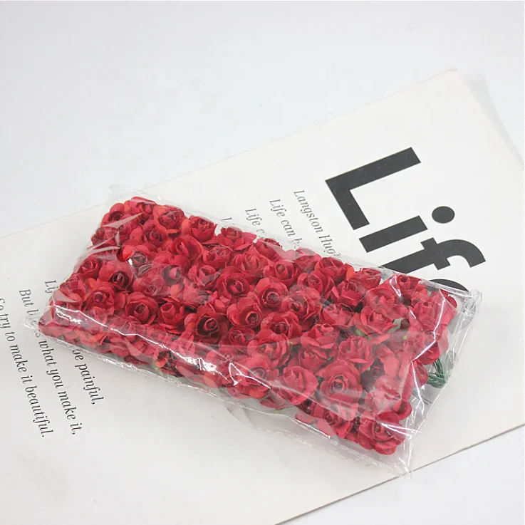 YAYUN W-1005 144 Pcs Per Bag Cheap Wholesale Artificial Small Paper Flowers