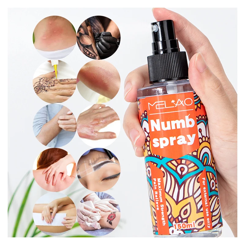 Wholesale Private Label Professional Long-lasting Relieve Pain numbing spray for tattoo  tattoo Aftercare Repair Numb Cream