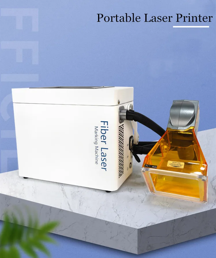 Portable Handheld Fiber Laser Engraver Marking Machine Date Logo Printers