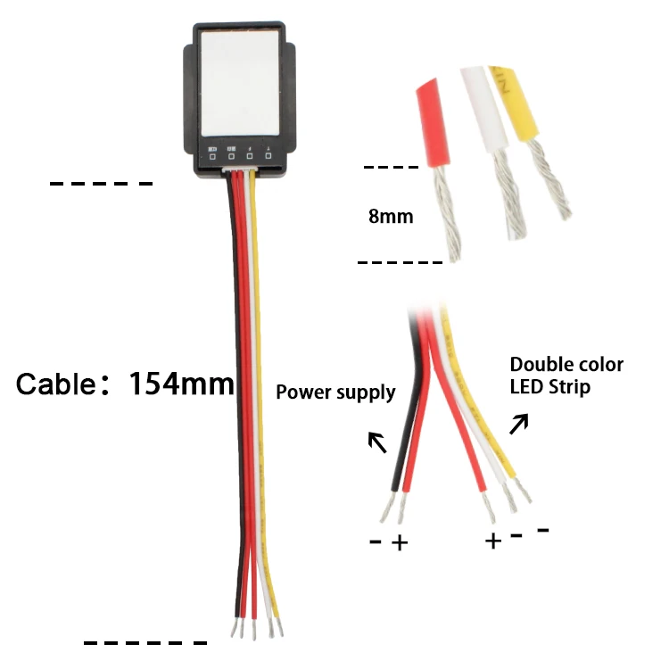 Dimmer and CCT single  touch board  for bath mirror