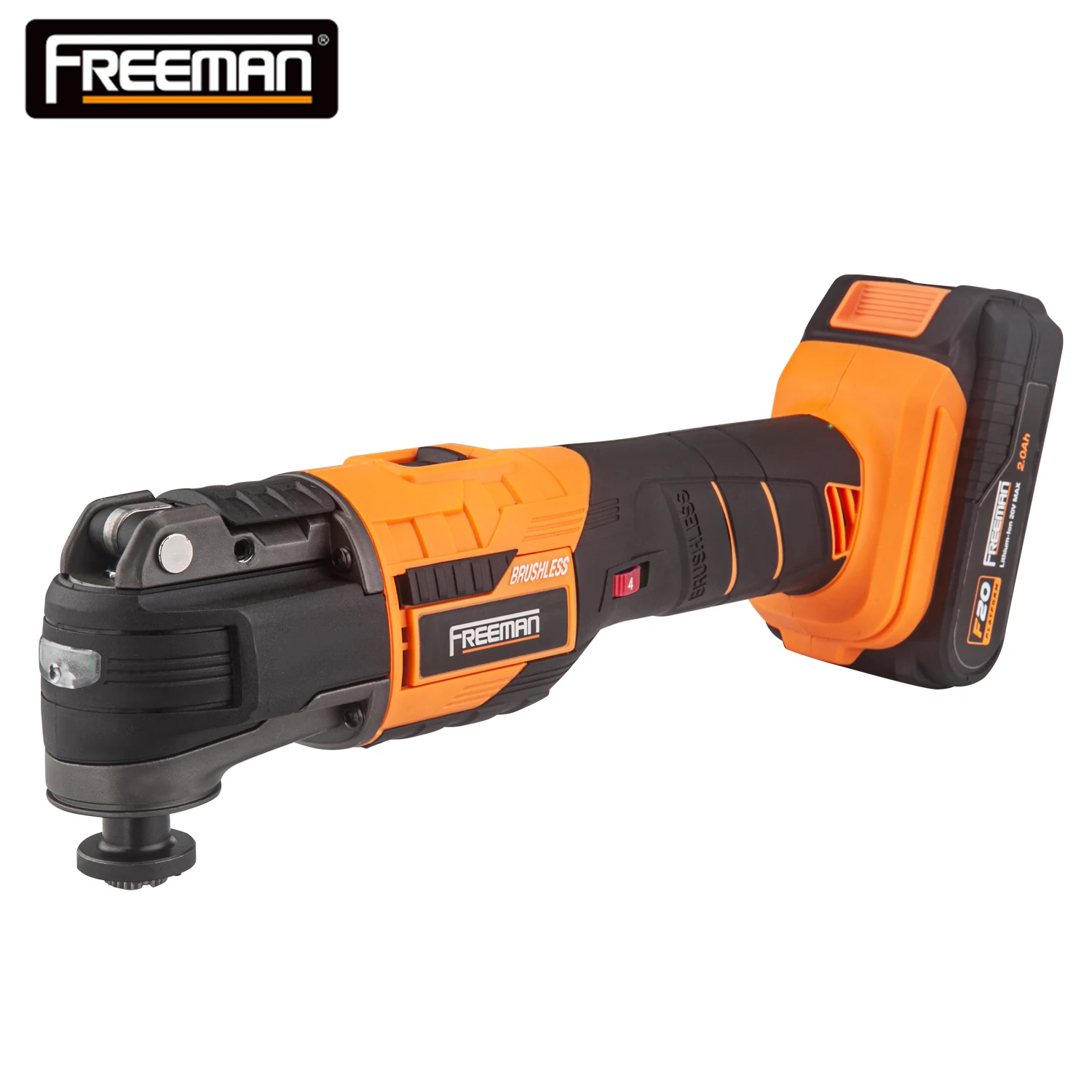 Freeman Brushless Motor 20V Battery Cordless Multitool Oscillating Multi Tool for Sawing Cutting Sanding Scraping