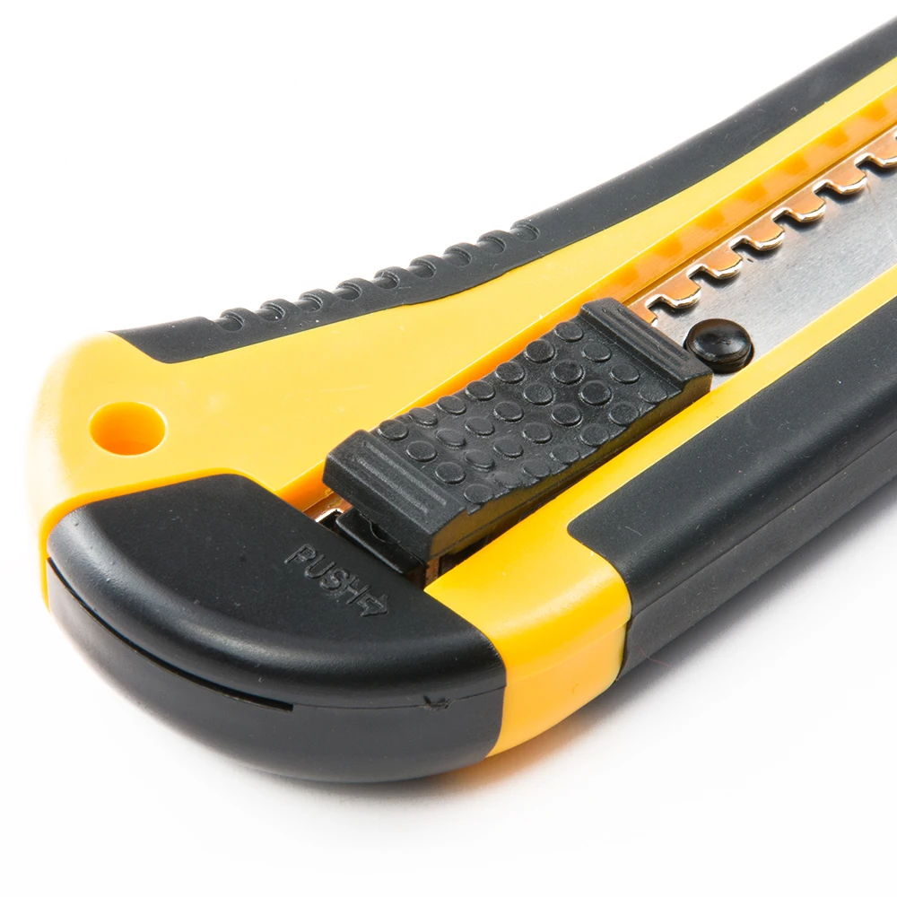 18mm multi function pocket snap off lock retractable blade plastic sliding knife  paper art office knife utility cutter knife