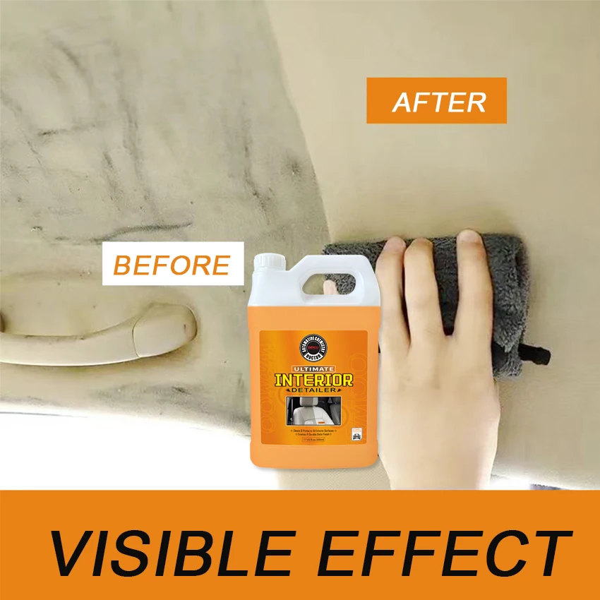Car interior cleaner, leather seat flange flannel, cleaning and decontamination, dual use for both car and home use
