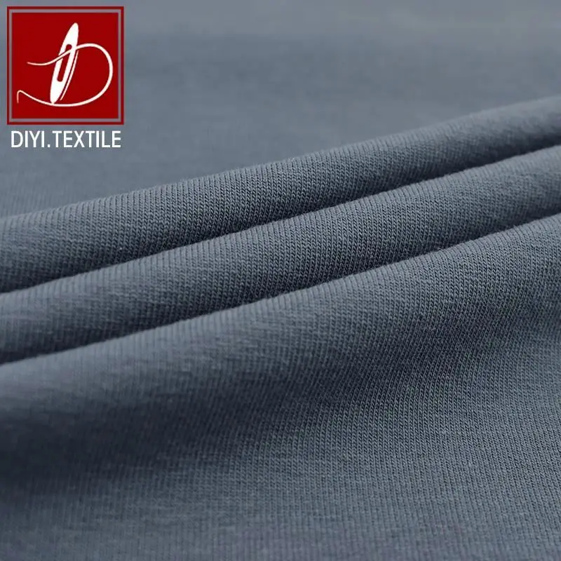China whole GRS supplier plain single jersey fabric made from recycled plastic bottles