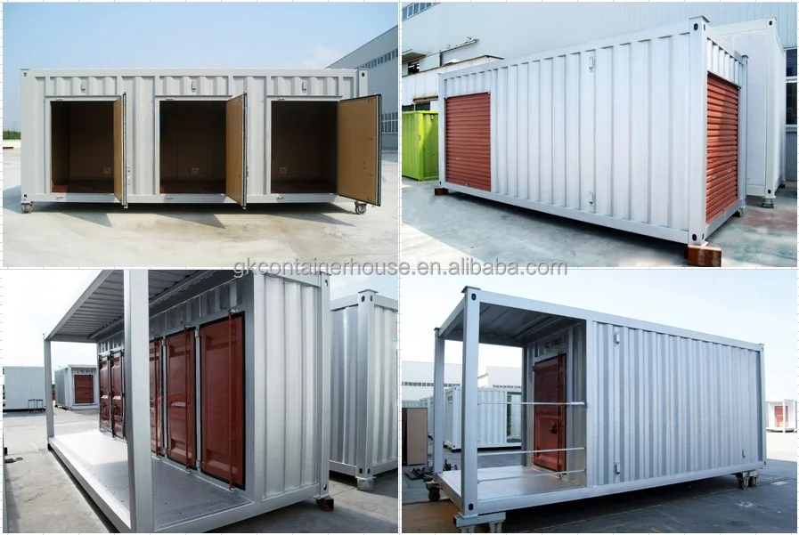 Modular Design Shipping Container with Divider Wall 10ft 20ft Self Storage Units for Sale