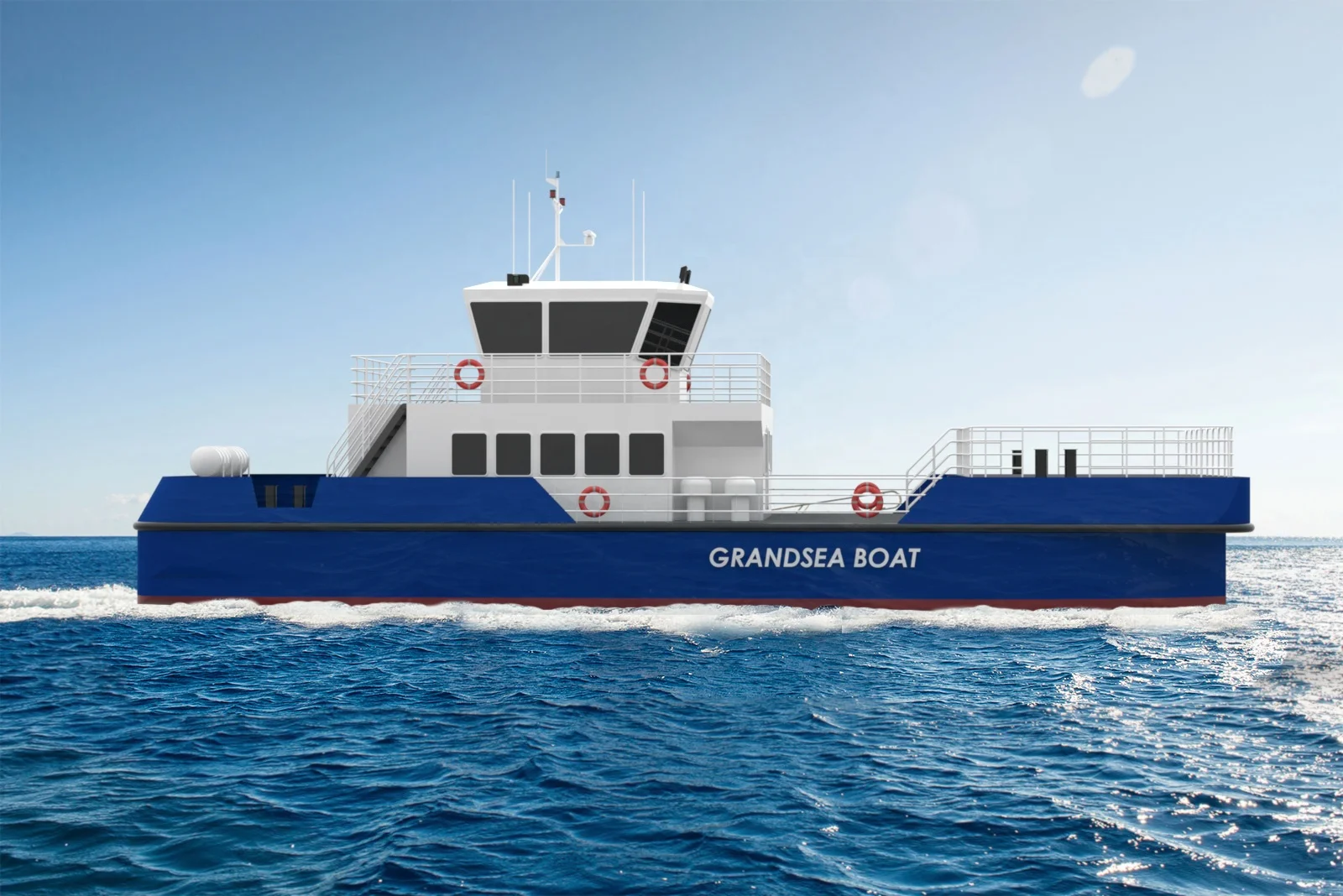 Grandsea 24m/80ft wind farm services vessels aluminum boat catamaran workboat