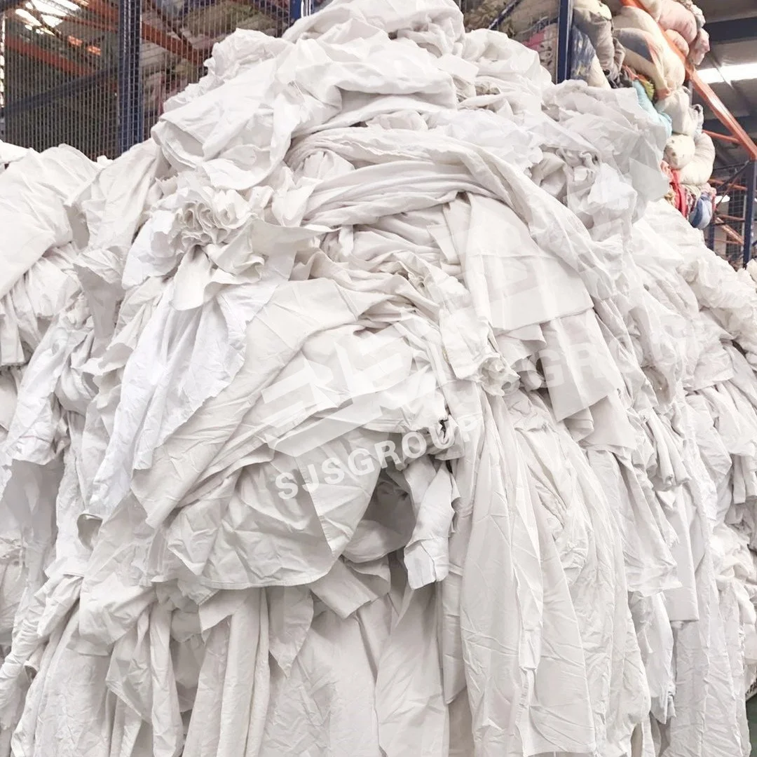 Free sample 0.5-400kg Bale 100 cotton Cheap cotton fabric scrap white bed sheet wiping rags for marine using