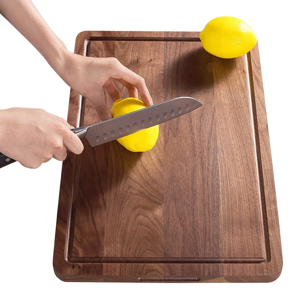 TAOTAOJU kitchen accessories custom wooden steak board wooden chopping board multifunctional walnut square cutting board