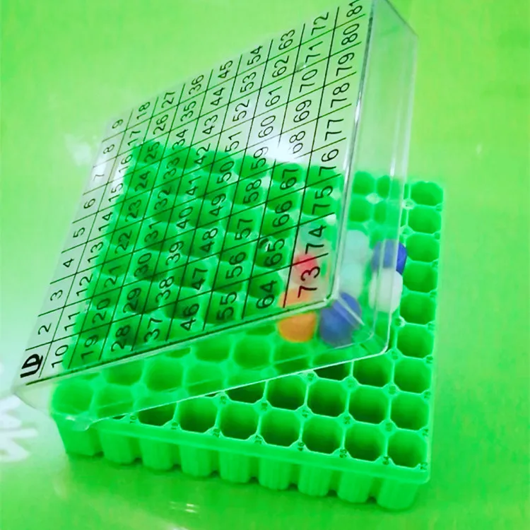 Wholesale laboratory equipment plastic 81 Wells Freezing box for  5ml cryovial tube
