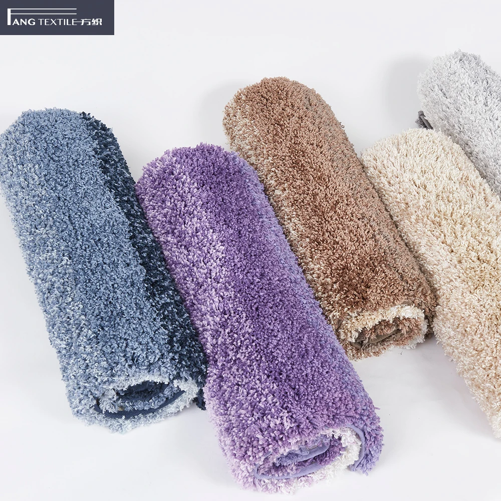 
Newly Arrived Absorption Shaggy Rug Latex Non-Slip Bath Mat Bathroom Microfiber Extra Soft Toilet Floor Bath Mats Rug Bathroom 