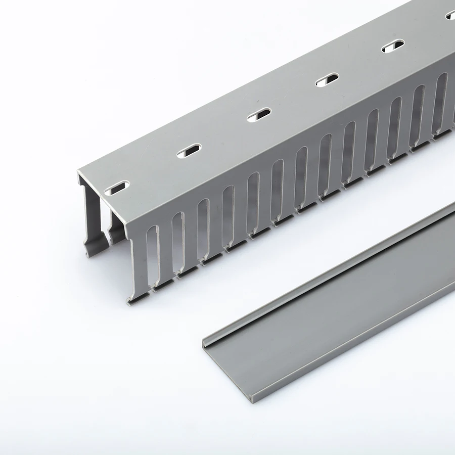 
EASCO Cable Way Channel PVC Extruded Slotted Grey Manufacturer Approved By UL94V0 Electric Panel Building 