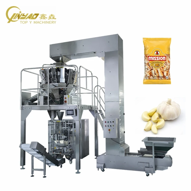 ПЛК 14 головок Multihead Weigher с грибом Малый размер овощей VFFS упаковочная