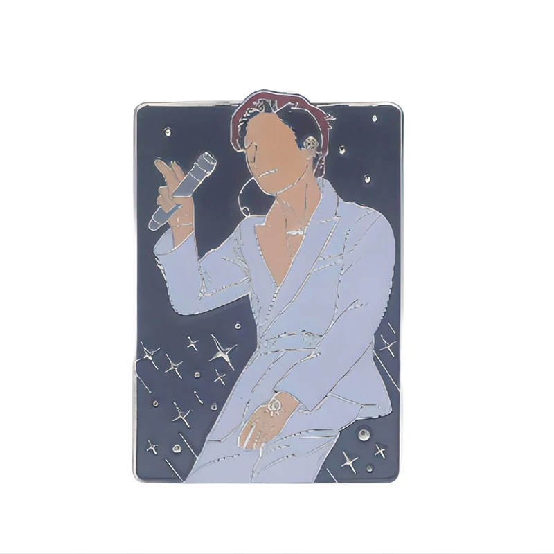 Заводской направленный персонализированный индивидуальный Idol bts Металлические Булавки значок Блестящий эмалированный булавка для лацкана