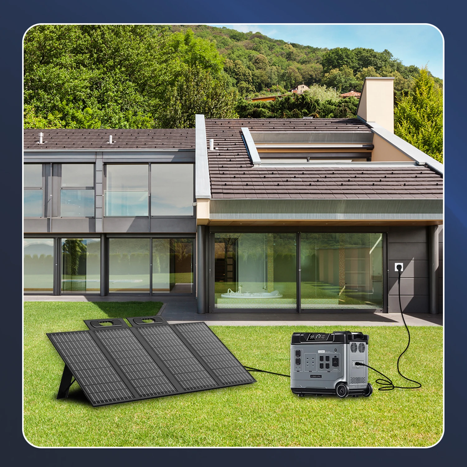 2024 Greentec Portable Power Station 5000W with Pure Sine Wave BMS Lithium Ion 5120Wh Emergency Outdoor Indoor Solar Generator