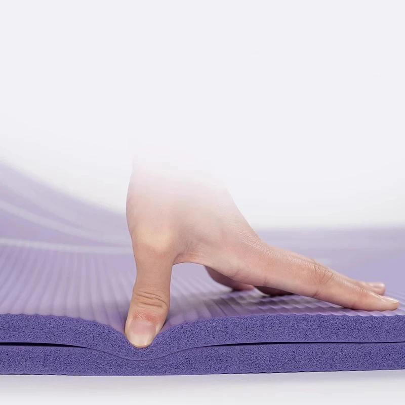 Custom Logo Eco Friendly 8mm 10mm 15mm NBR Yoga Mat Pilates Travel Fitness Non Slip Yoga Mat