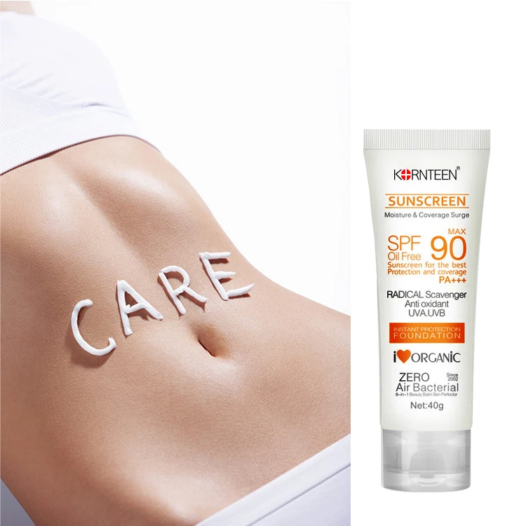 Custom Skin Care Product Spf 90 Sunscreen Lotion Moisturizing Whitening Sun Cream Face sun block sunscreen Cream private label