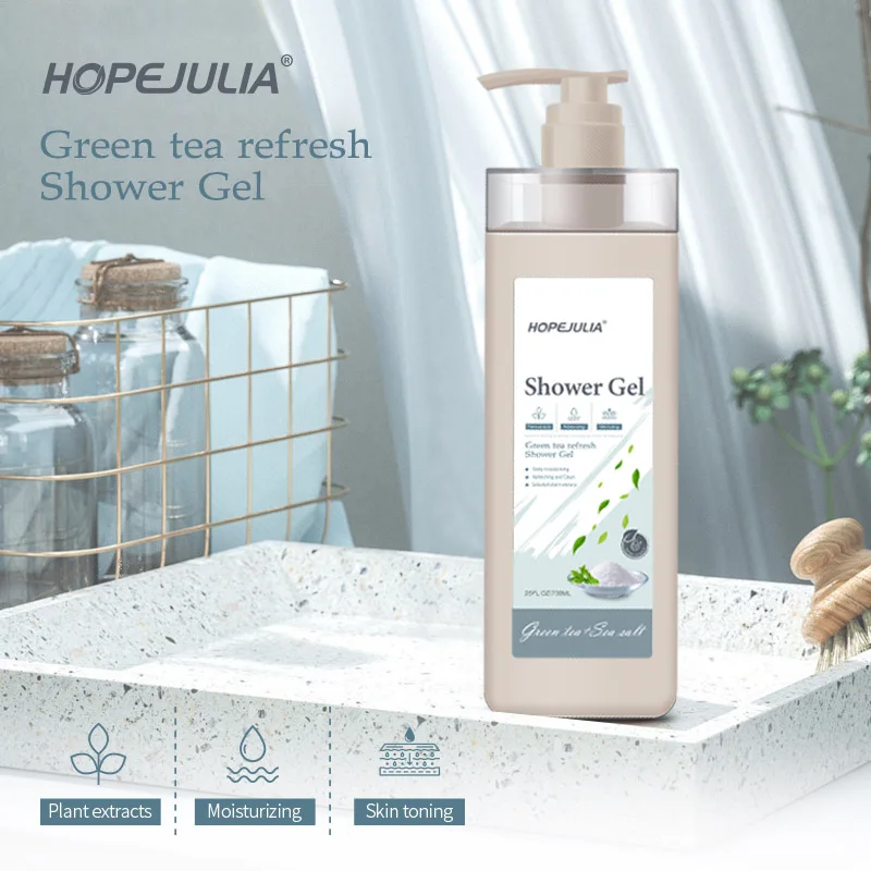 Factory Private Label Selected Plant Extracts Deep Moisturizing Refreshing and Cleaning Daily Care Bath Body Wash Shower Gel