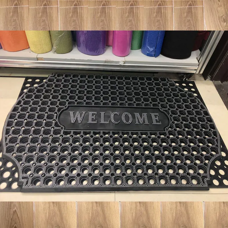 Best Selling Durable Using  Non-slip Door Mat With Hole Wet Area Anti Fatigue Kitchen Floor Mat Drainage Rubber Mat