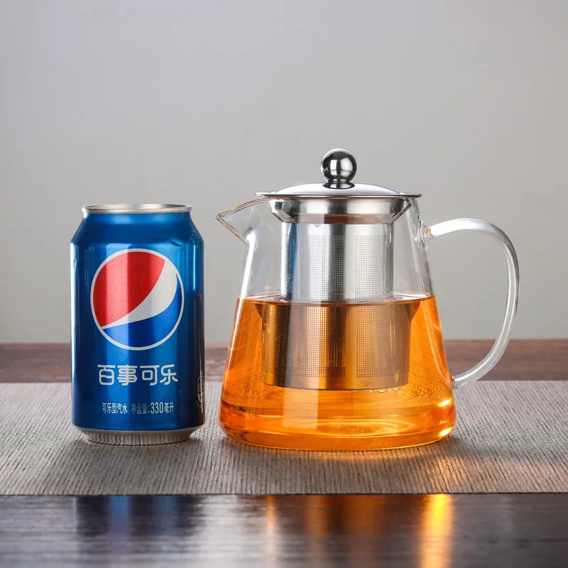 Glass Teapot with Removable Infuser, 45oz Blooming and Loose Leaf Tea Pot Safe Tea Pot and Tea Strain