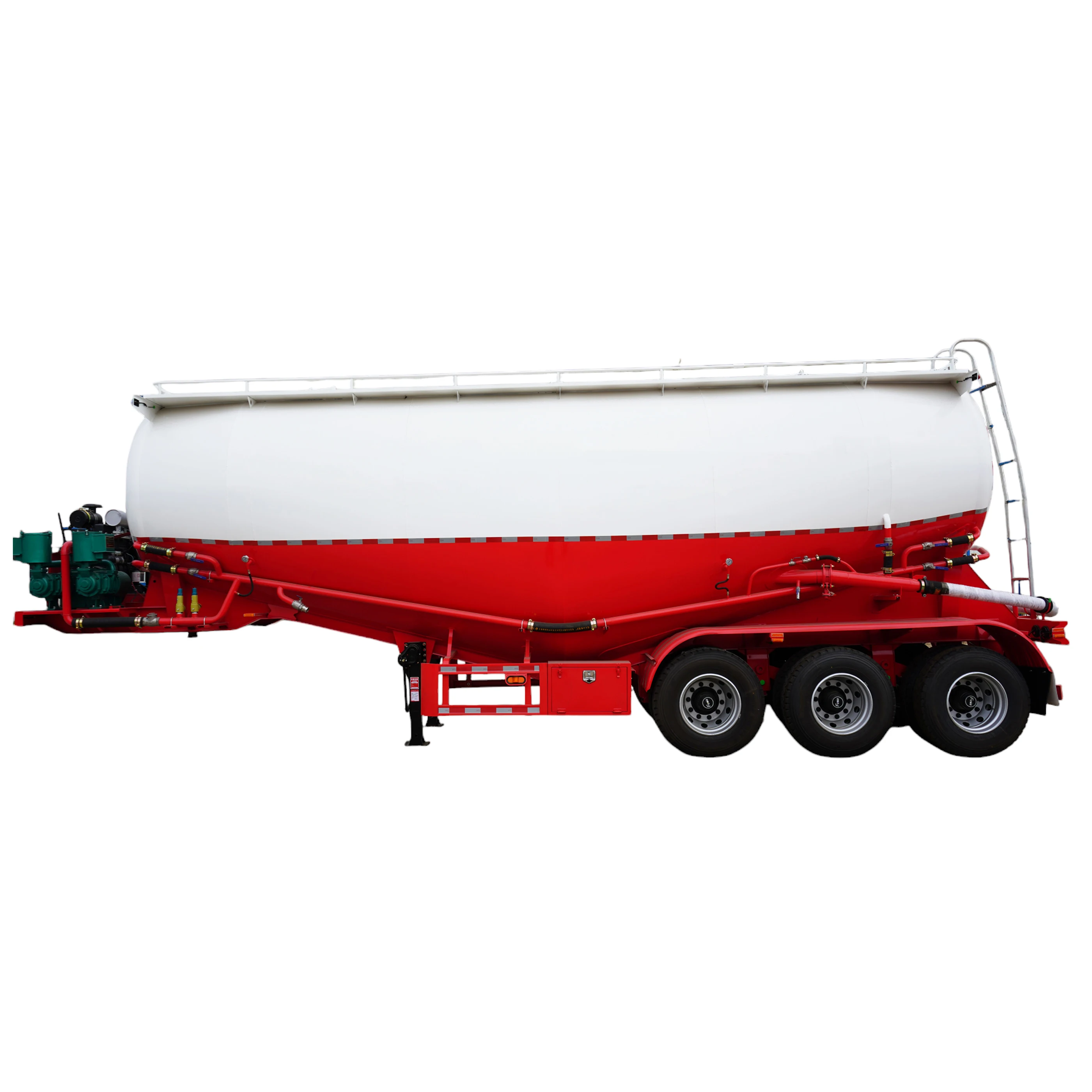 3 axle 42 square v shape Pneumatic Tanker Powder Tanker silo cement bulk tanker semi trailers