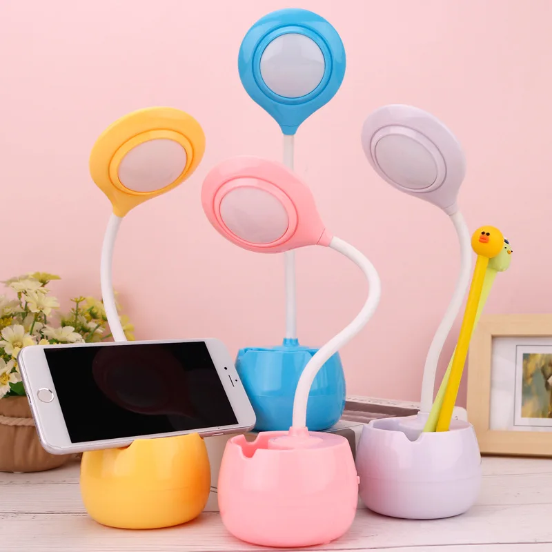 Student eye protection reading desktop multifunctional pen holder holder USB desk lamp