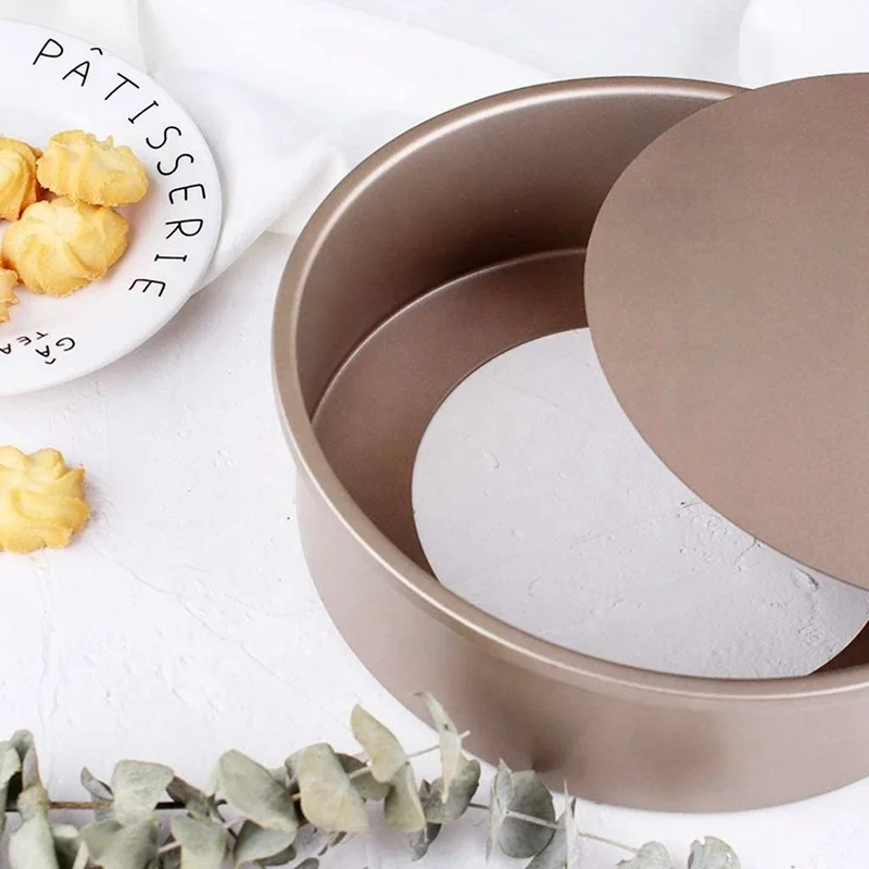 Антипригарный набор для выпечки с золотым покрытием и различной формочкой для торта, включая сковороду для торта и противень для выпечки