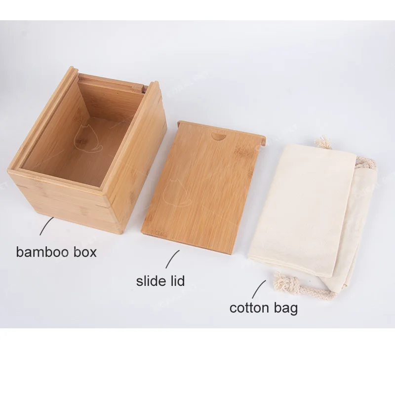 Slide Lid Bamboo Urns Pet Cremation urn For Pet Ashes bamboo boxes for cat dog animal cremation ashes biodegradable pet urn