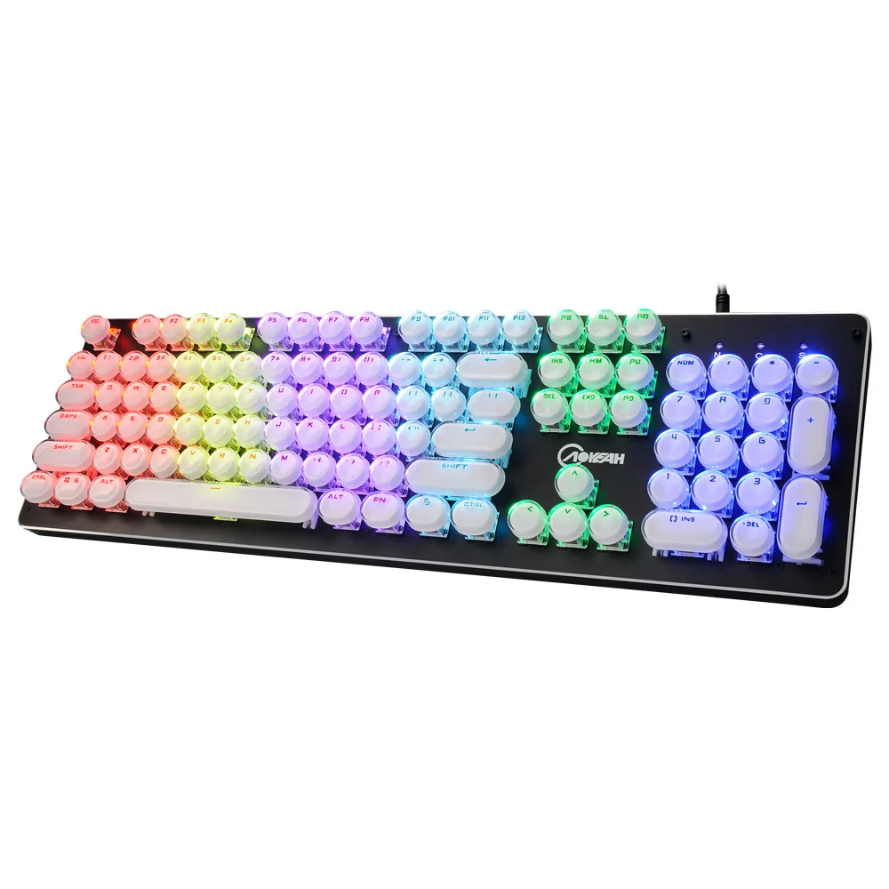 Popular CK109 Wired 104 Keys RGB Backlit Computer Mechanical Gaming Keyboard