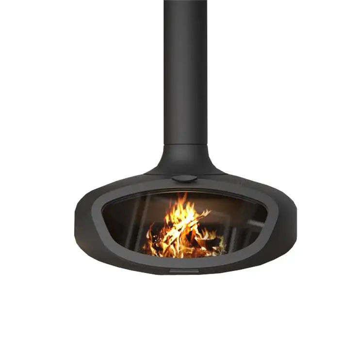 Decorative Roof Mounted Wood Burning Stove Indoor Suspended Fireplace