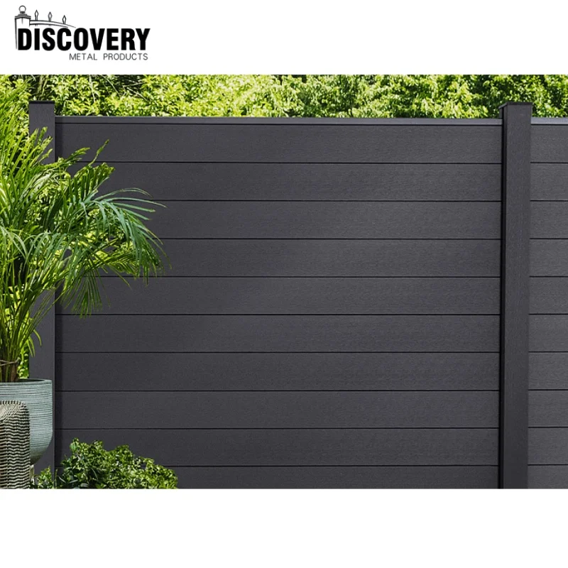 Wholesale Waterproof WPC Fencing Panels Wood Plastic Composite Fence Outdoor Privacy Garden Secure Security Farm Fence